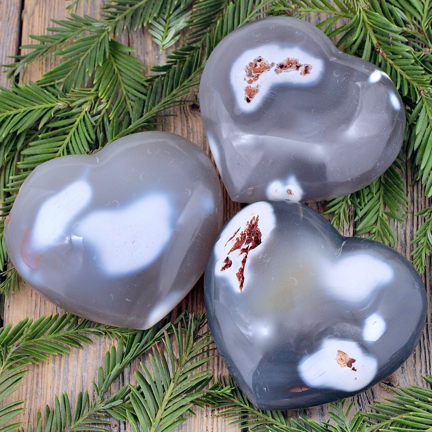 Orca Agate Heart