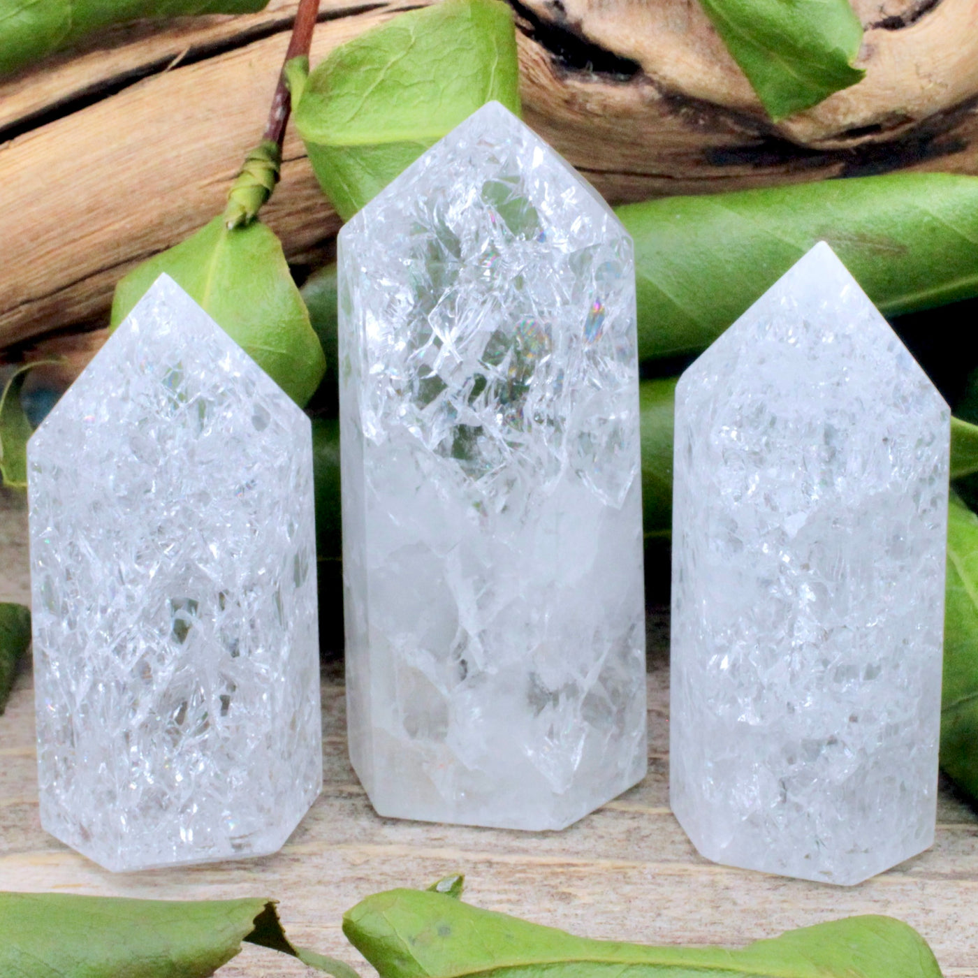 Crackle Quartz Tower