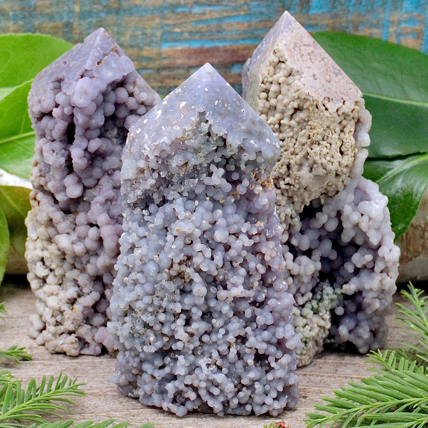 Grape Agate Rough Edge Tower