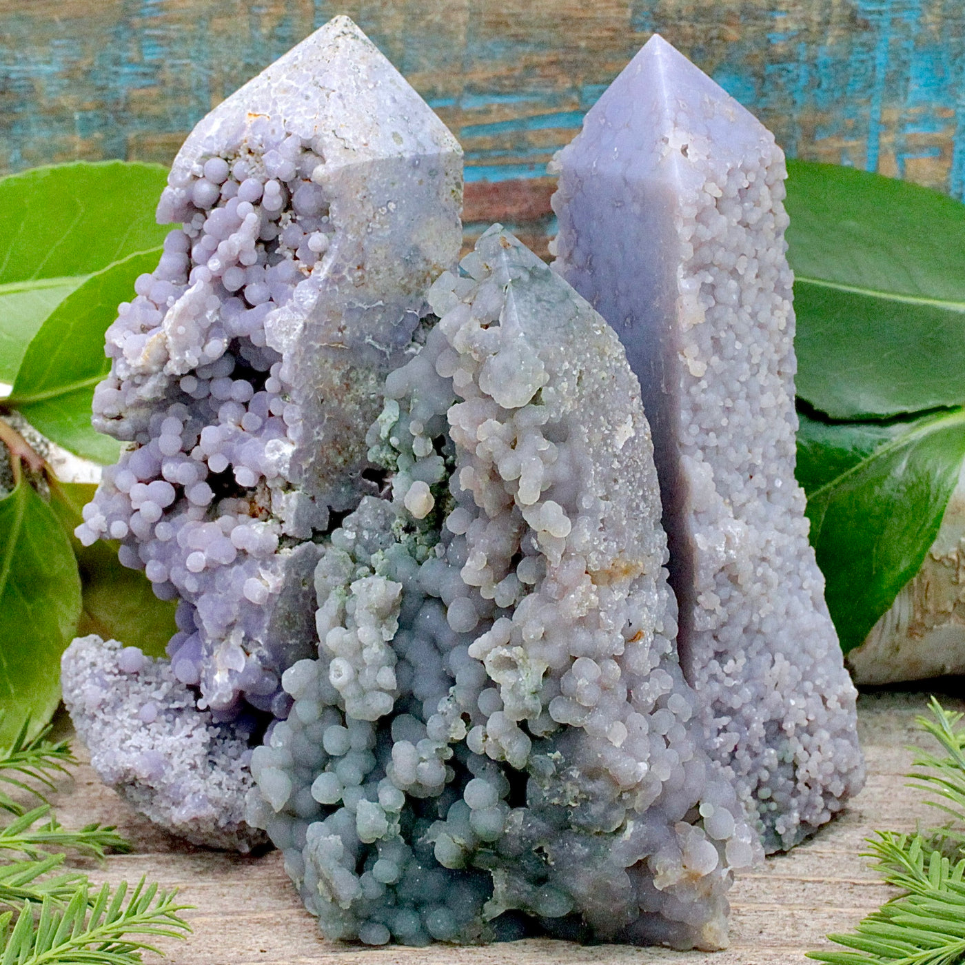 Grape Agate Rough Edge Tower