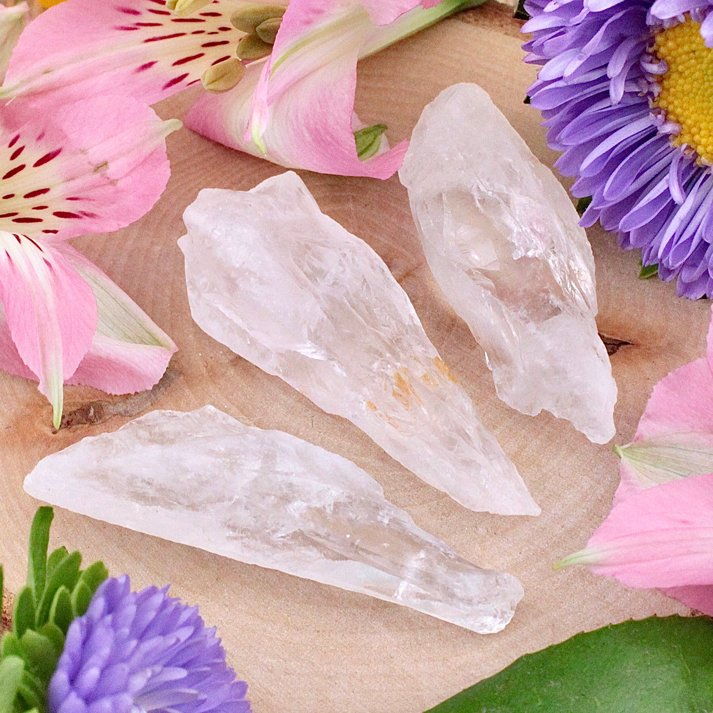 Satyaloka Quartz Point 3 Piece Set