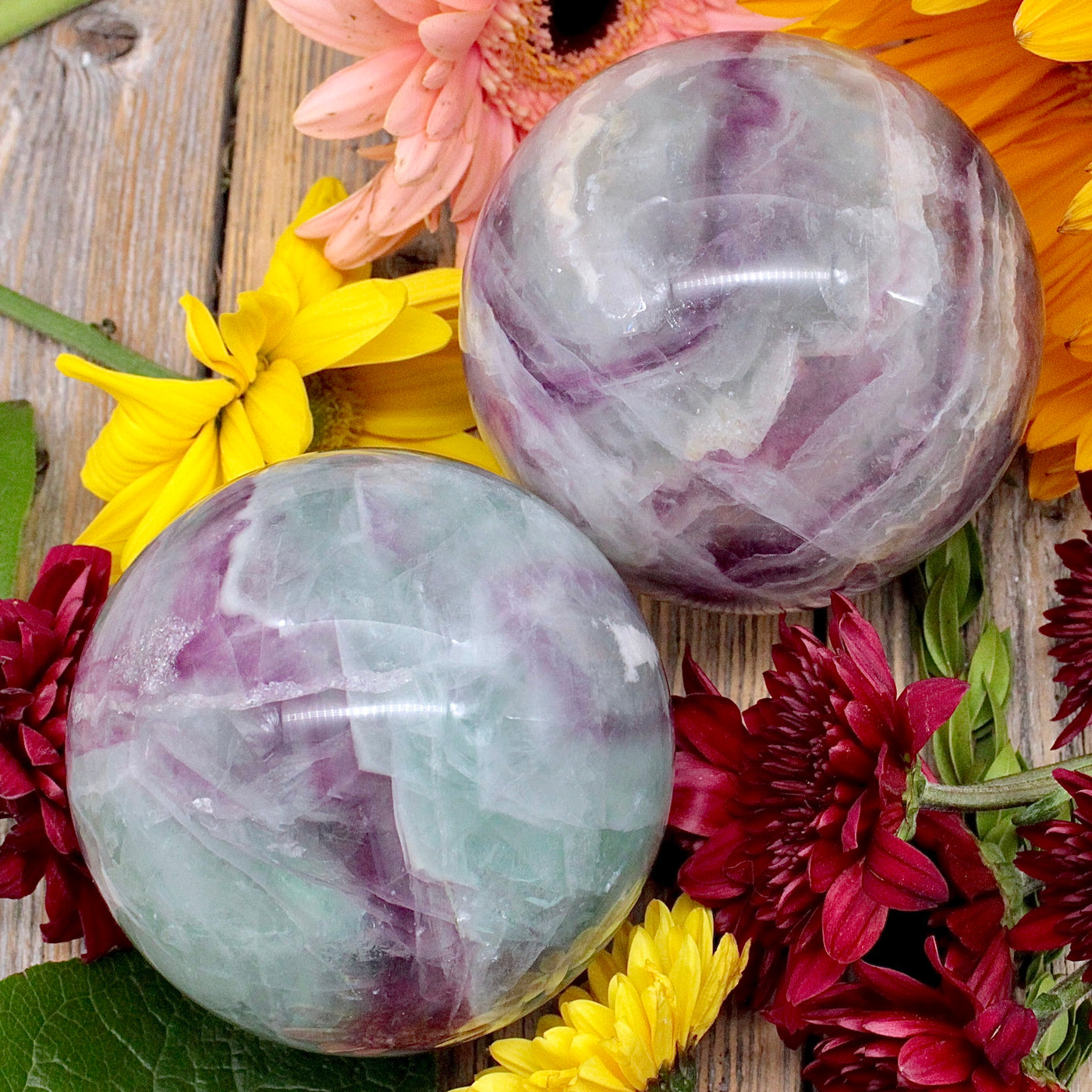 Rainbow Fluorite Sphere