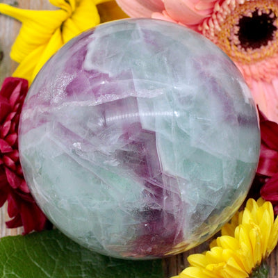 Rainbow Fluorite Sphere