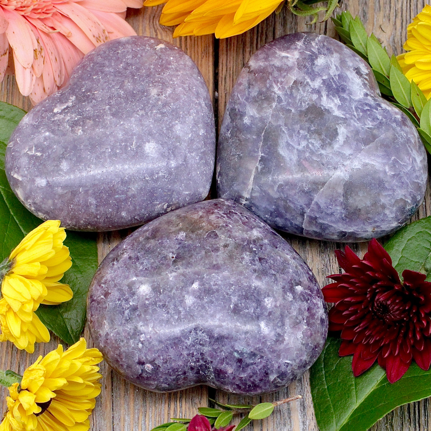 Lepidolite Heart