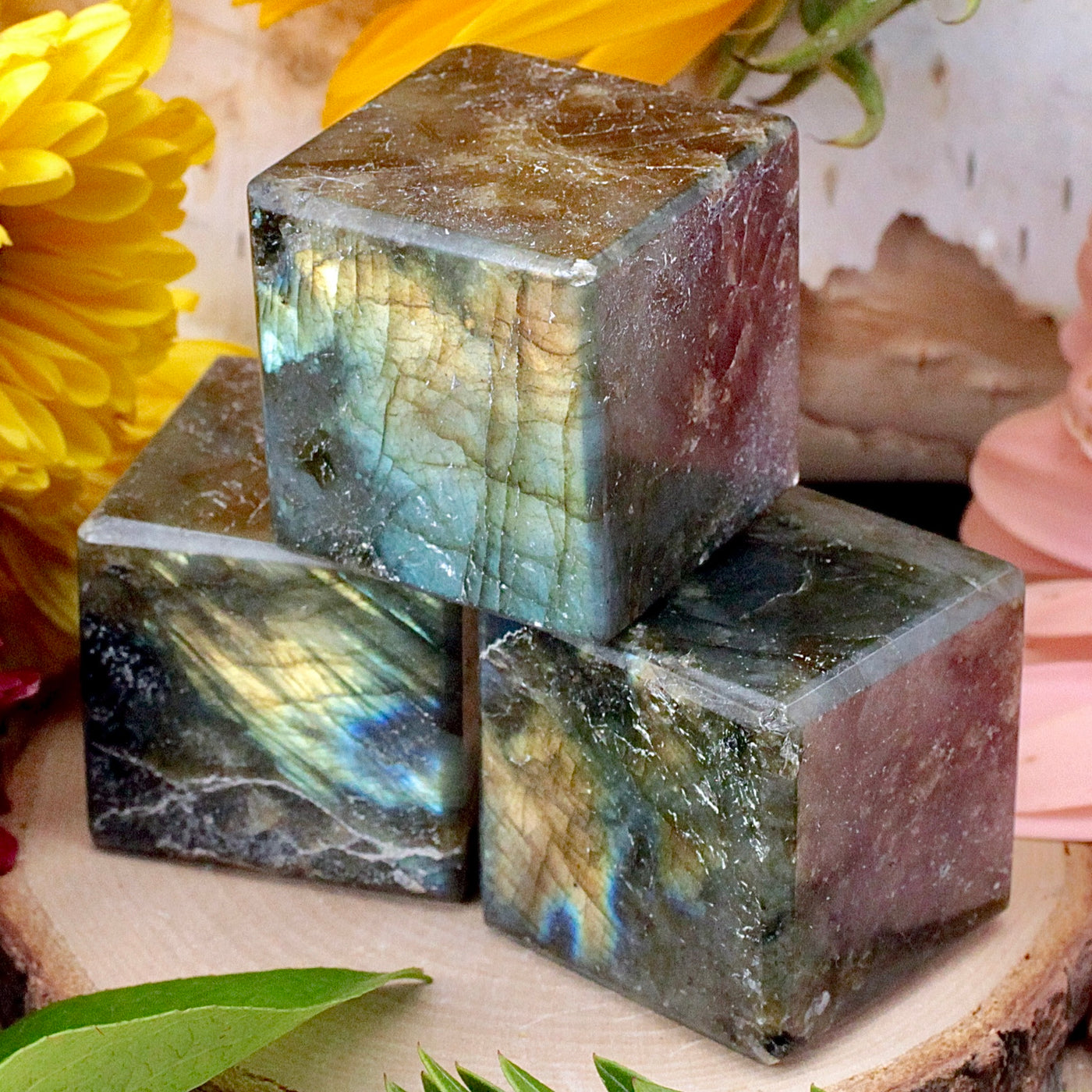 Labradorite Cube