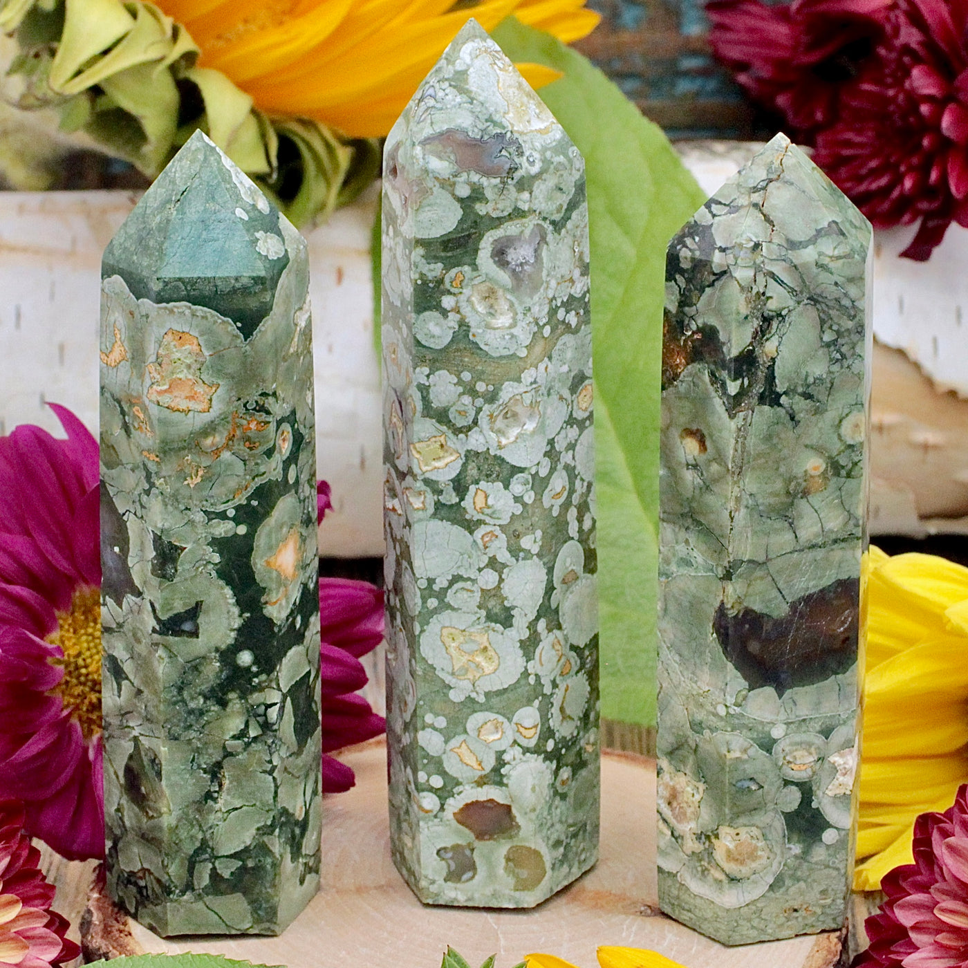 "Rainforest Jasper" Rhyolite Tower