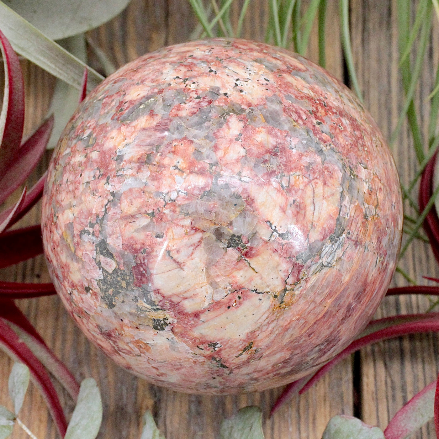 Red Opal Sphere