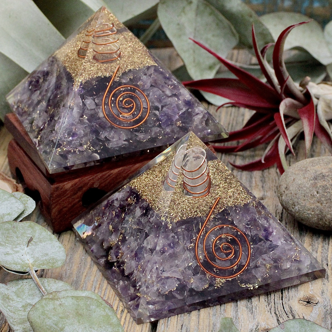 Amethyst Orgone Pyramid