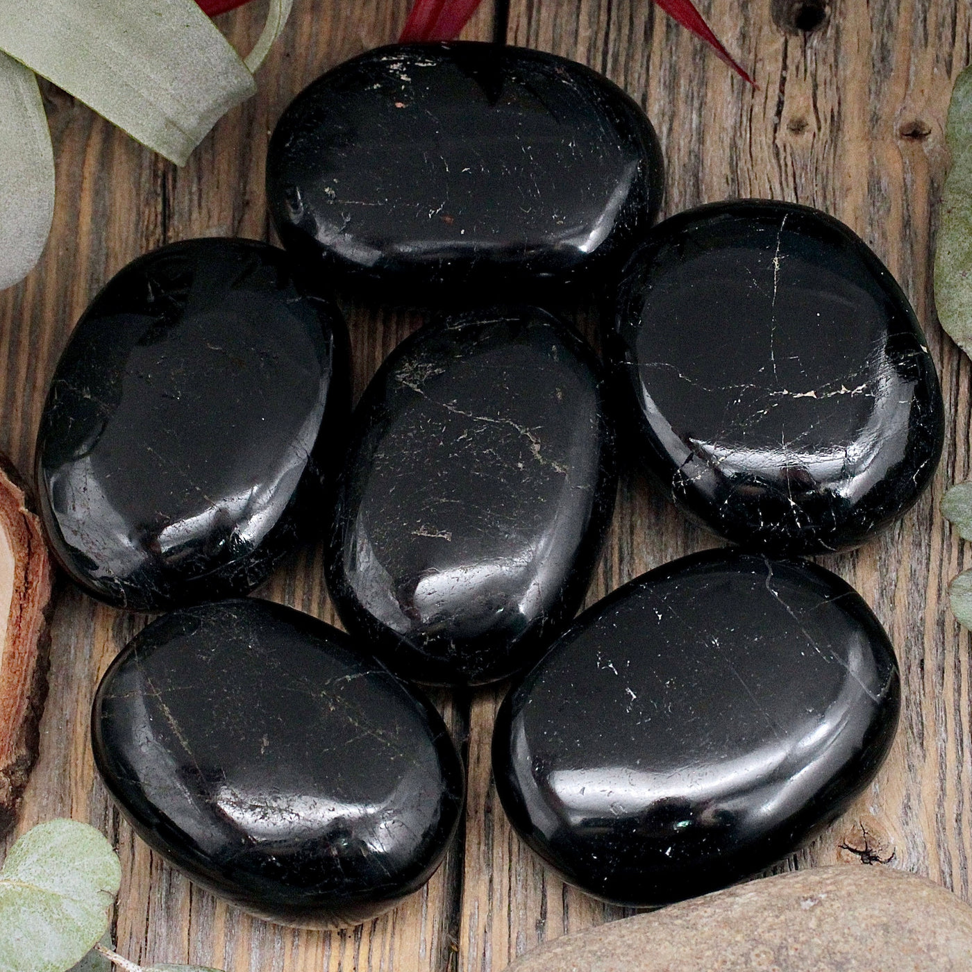 Black Tourmaline Palm Stone