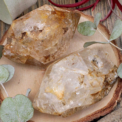 Golden Herkimer Diamond Rough Chunk