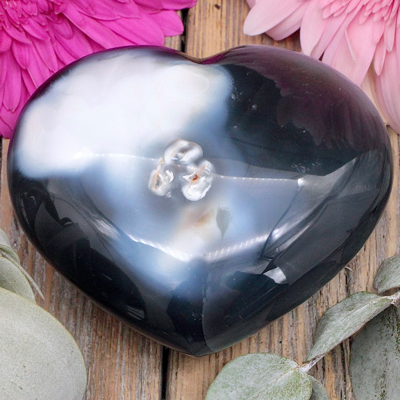 Orca Agate Heart B