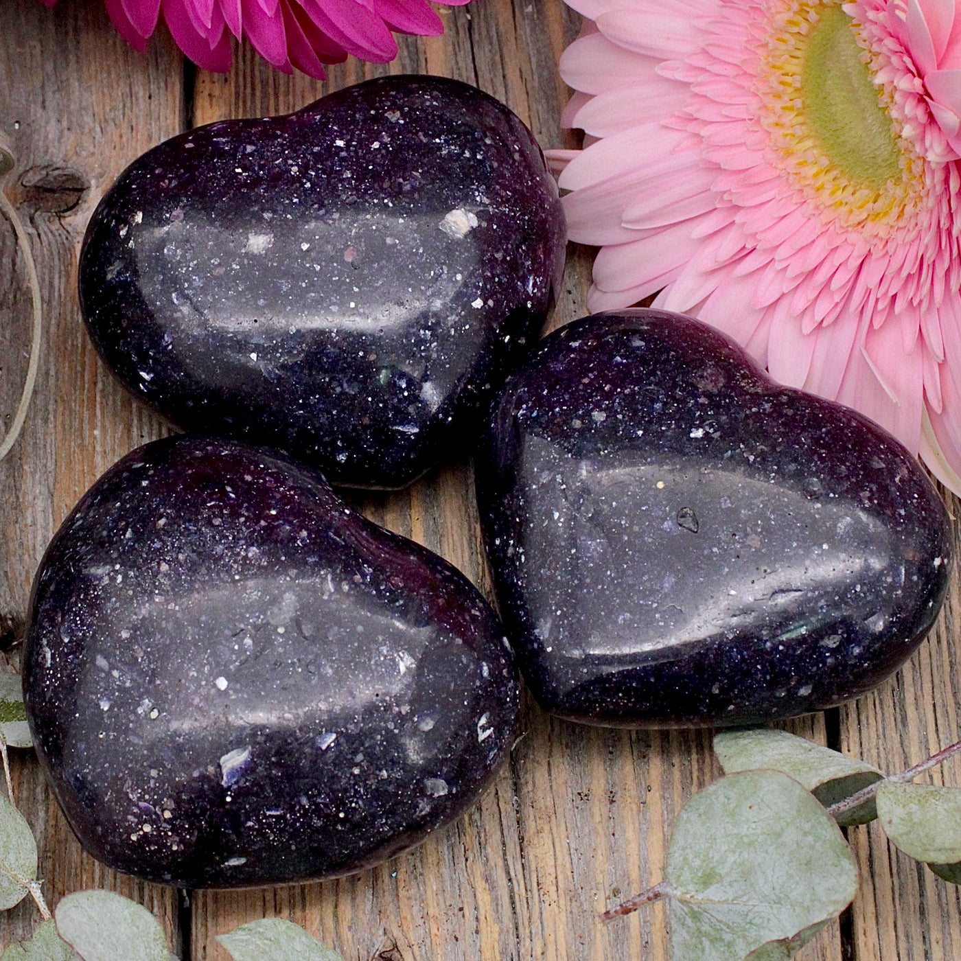 Lepidolite Heart A