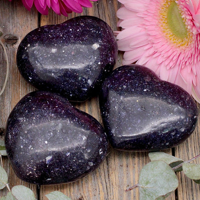 Lepidolite Heart A