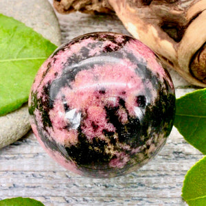 Rhodonite sphere