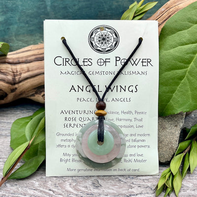 Angel Wings Circles of Power Necklace card