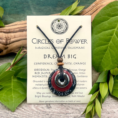 Dream Big Circles of Power Necklace card