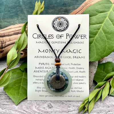 Money Magic Circles of Power Necklace card