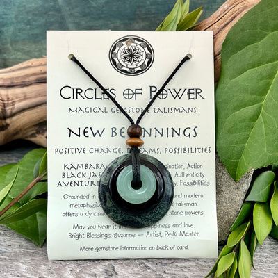 New Beginnings Circles of Power Necklace card