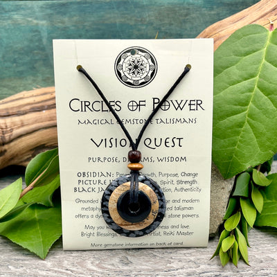 Vision Quest Circles of Power Necklace card