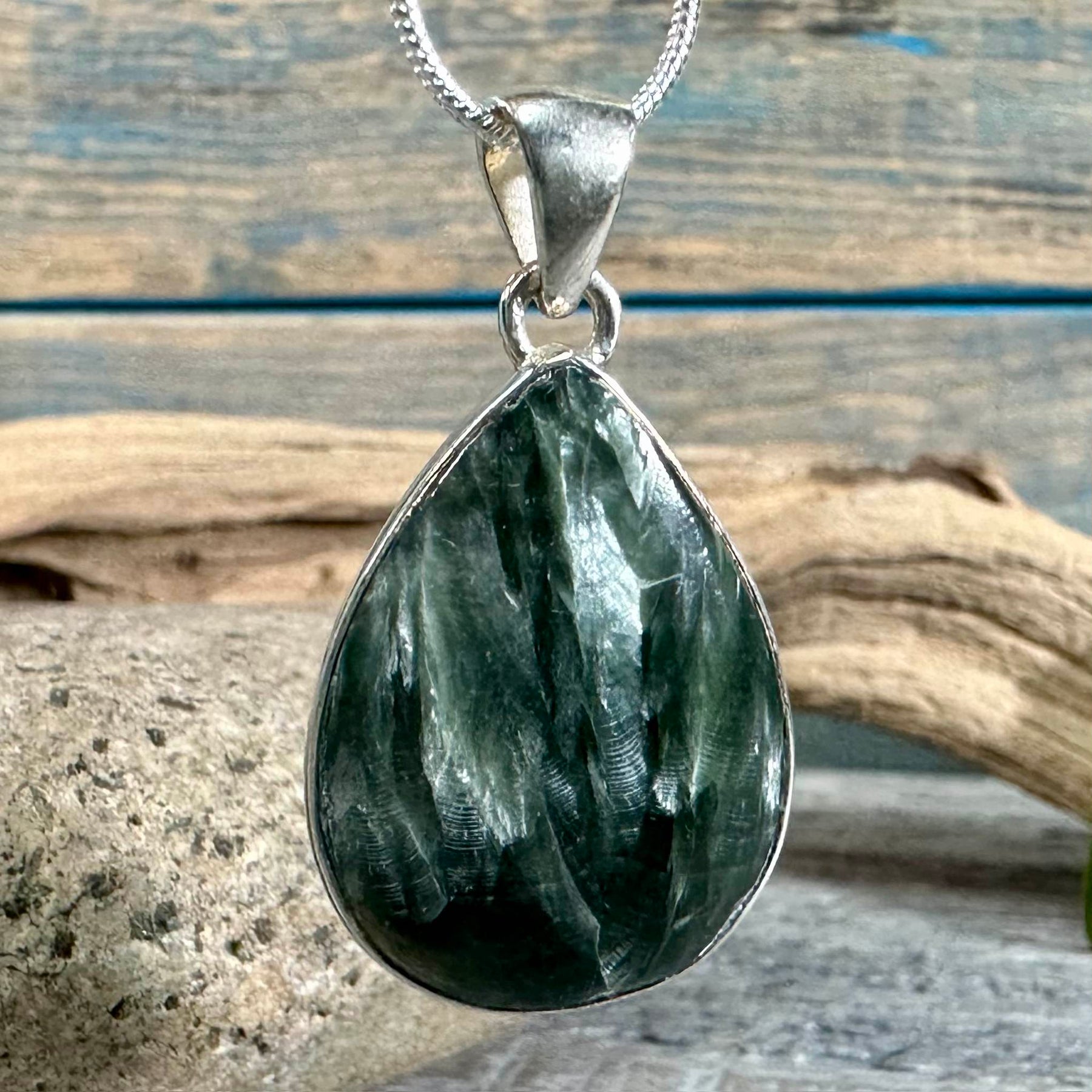 Seraphinite pendant necklace