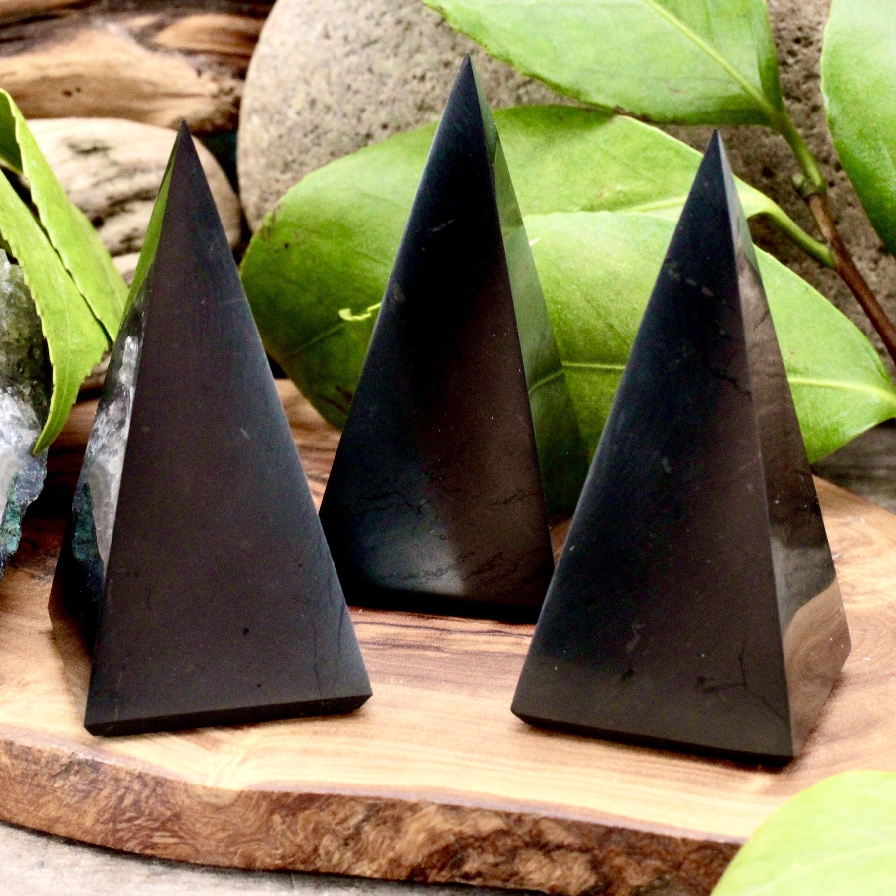 Shungite pyramids