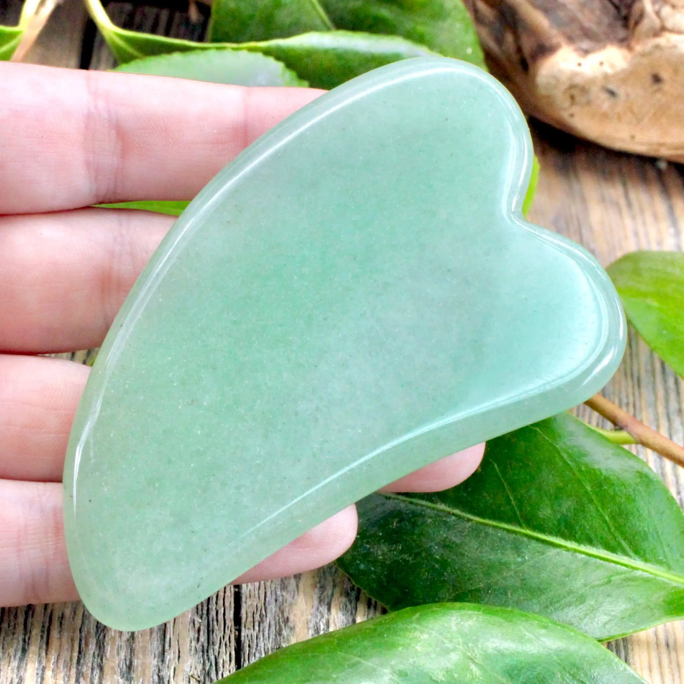 Green Aventurine Gua Sha - Facial Massager - Large