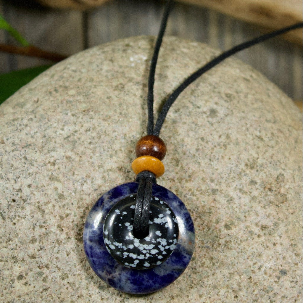 Snowflake Obsidian and Sodalite
Destiny Duo