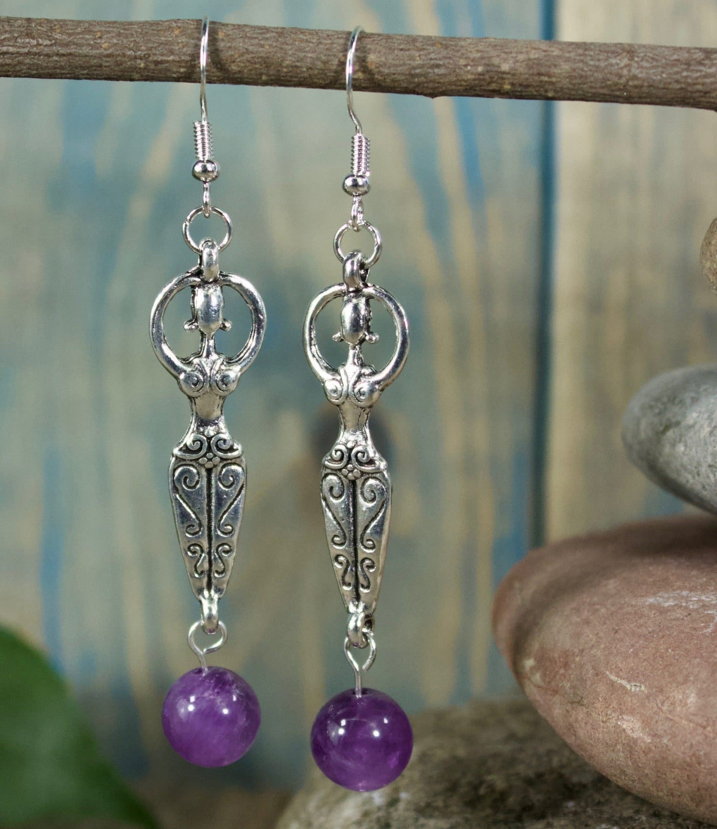 Amethyst Goddess Earrings