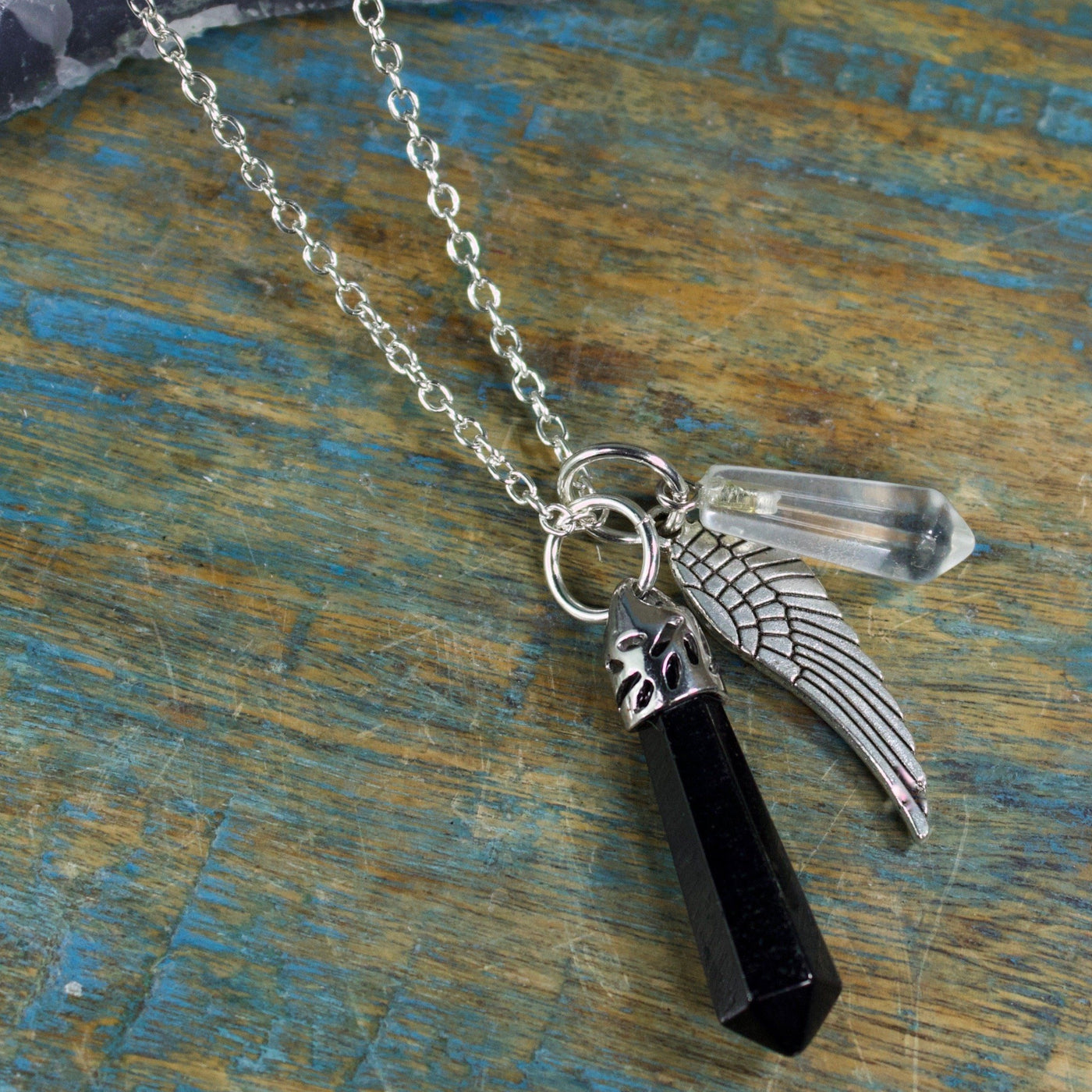 Onyx Guardian Stones Necklace