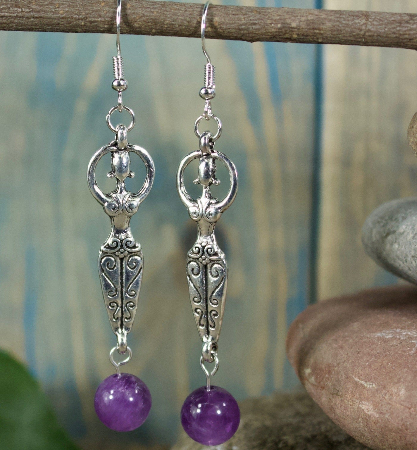 Amethyst Goddess Earrings