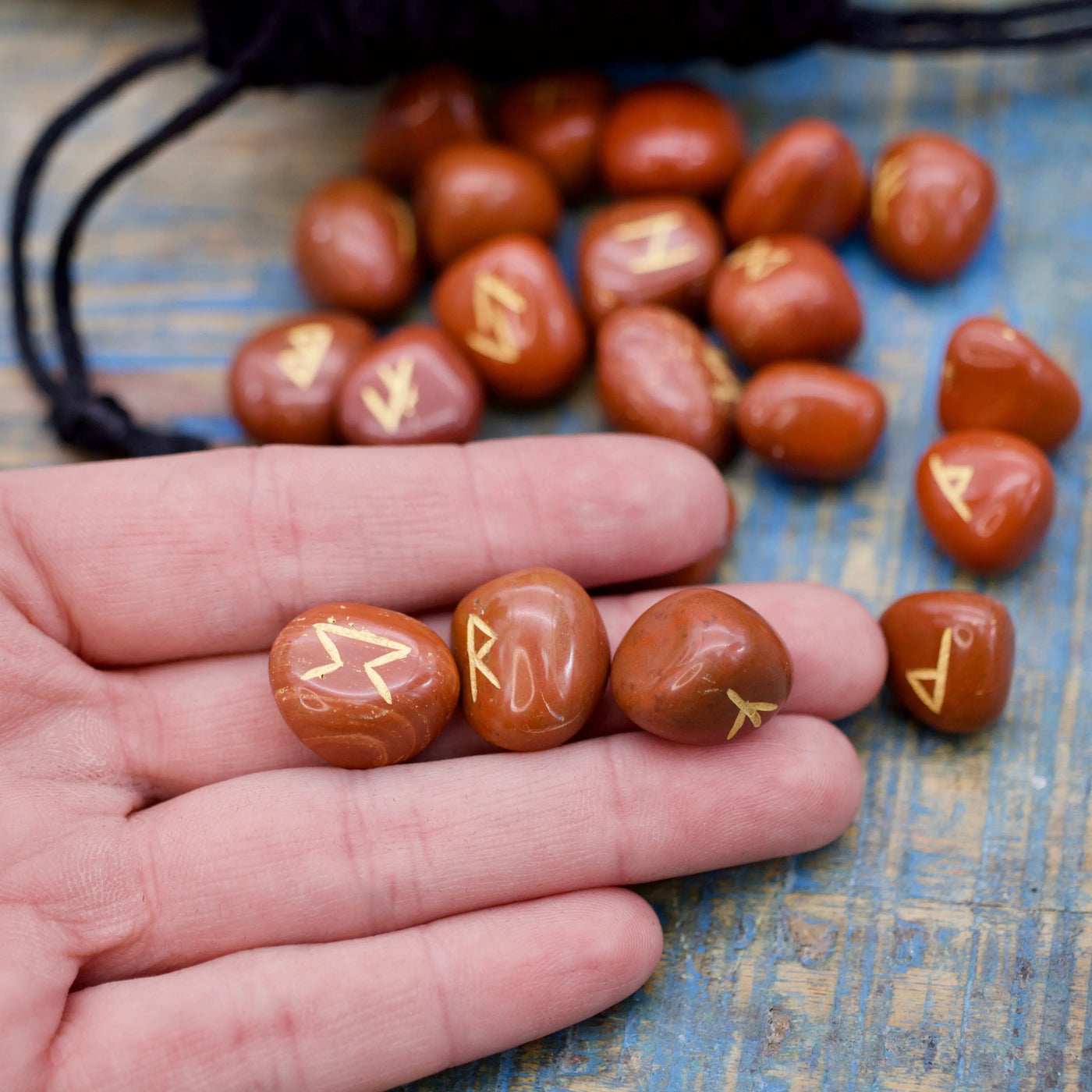 Red Jasper Rune Stones