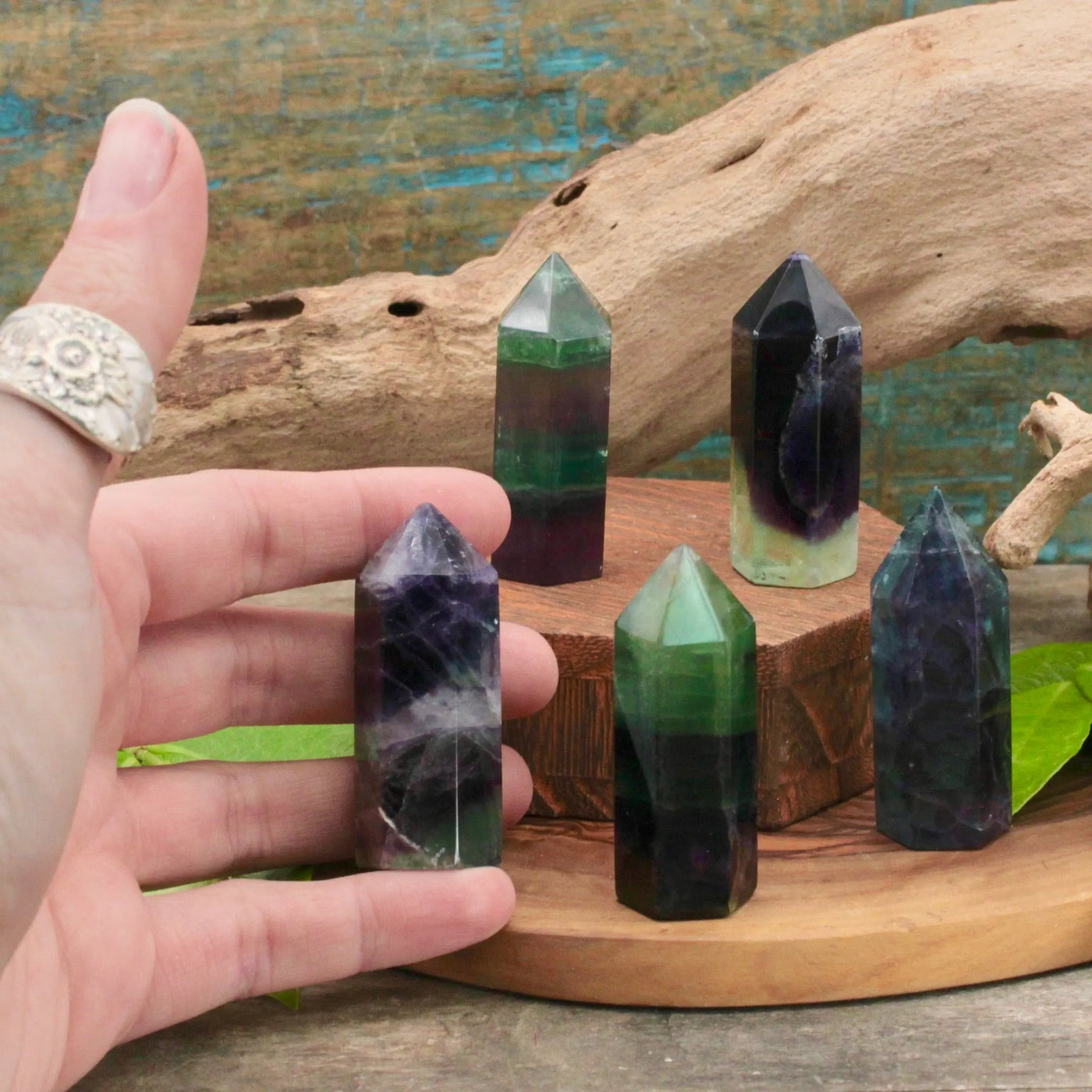 Rainbow Fluorite Mini Point