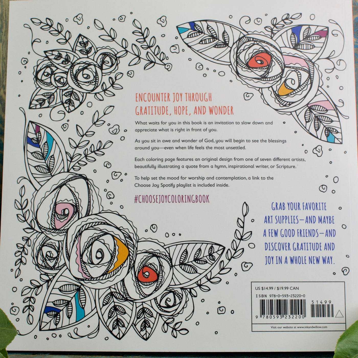 Choose Joy: A Coloring Book of Gratitude and Wonder