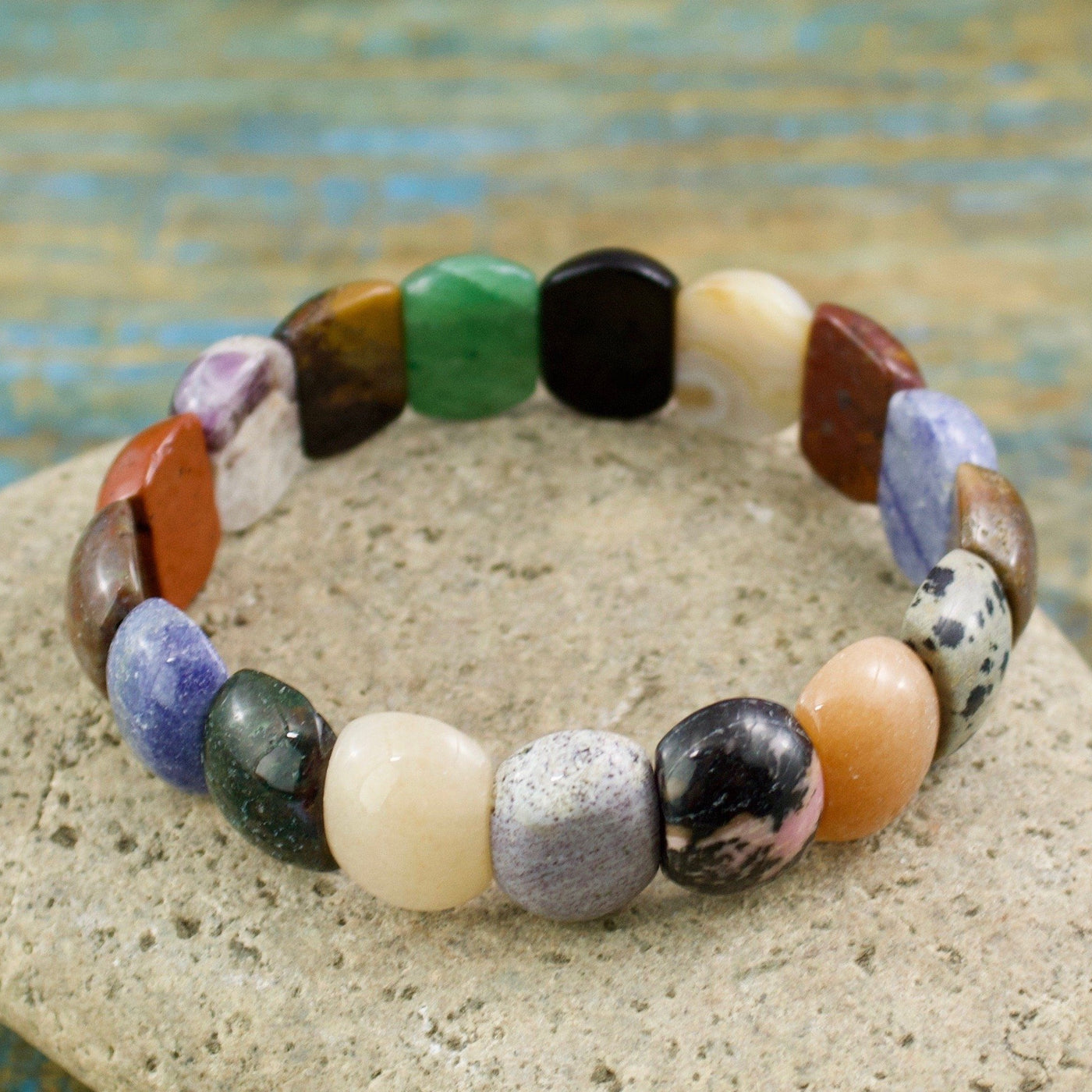 Sacred Stone Mini-Dome Bead Bracelet