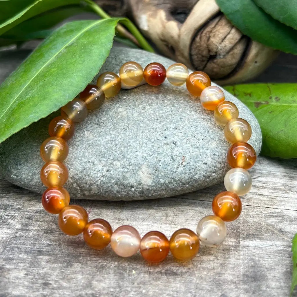 8mm Carnelian Bracelet