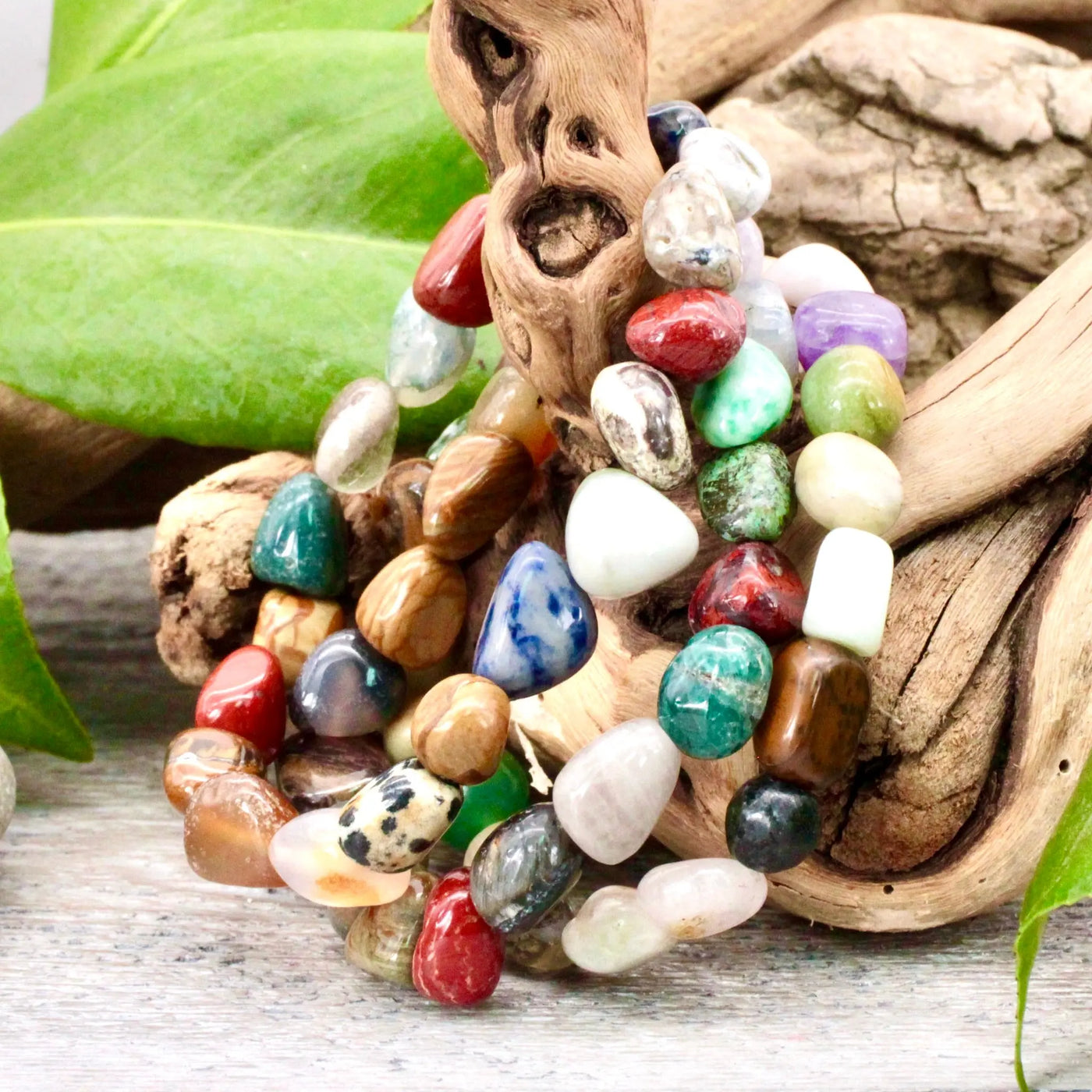 Sacred Stone Circle Tumbled Stone Bracelet