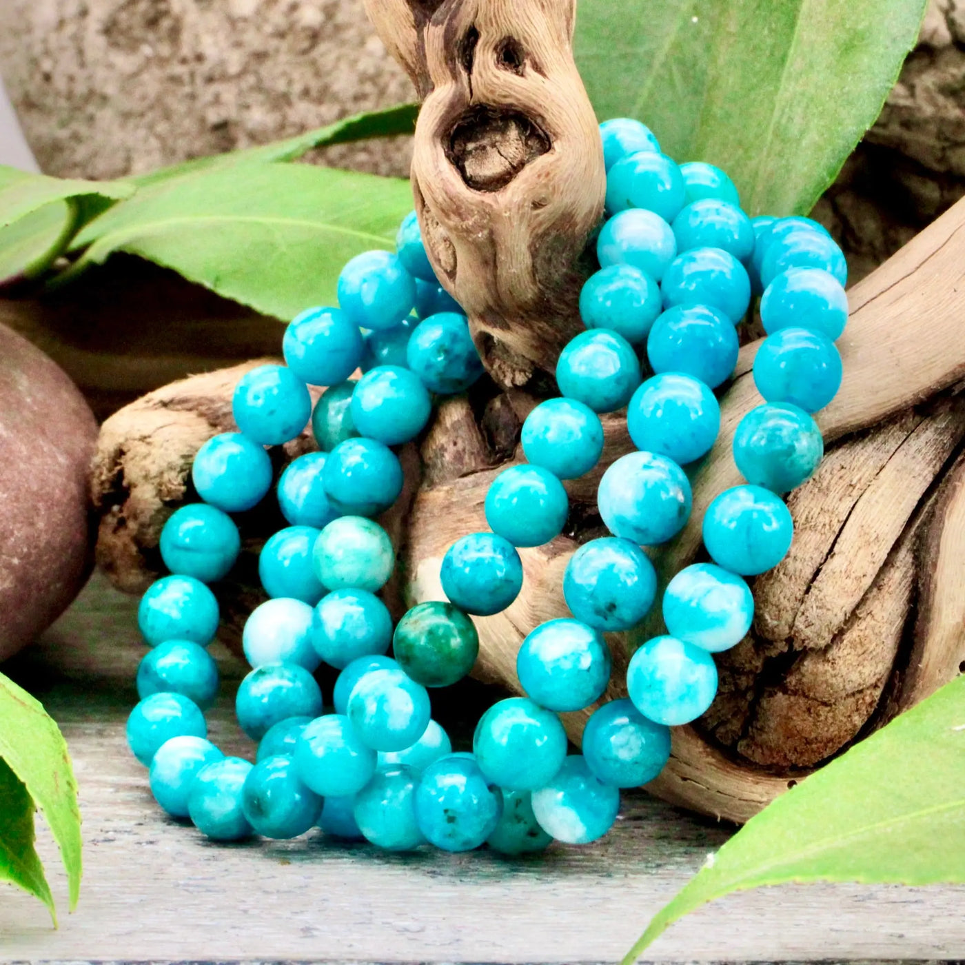 8mm Hemimorphite Bracelet