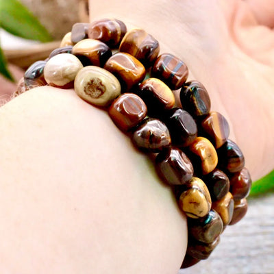 Tiger's Eye Tumbled Bracelet