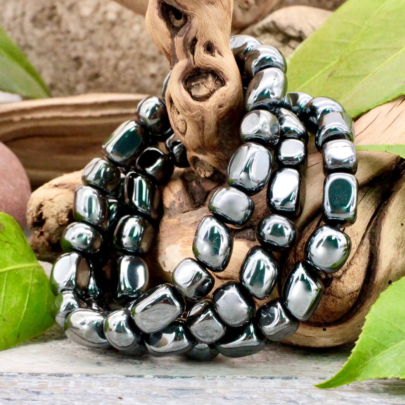 Hematite Tumbled Bracelet