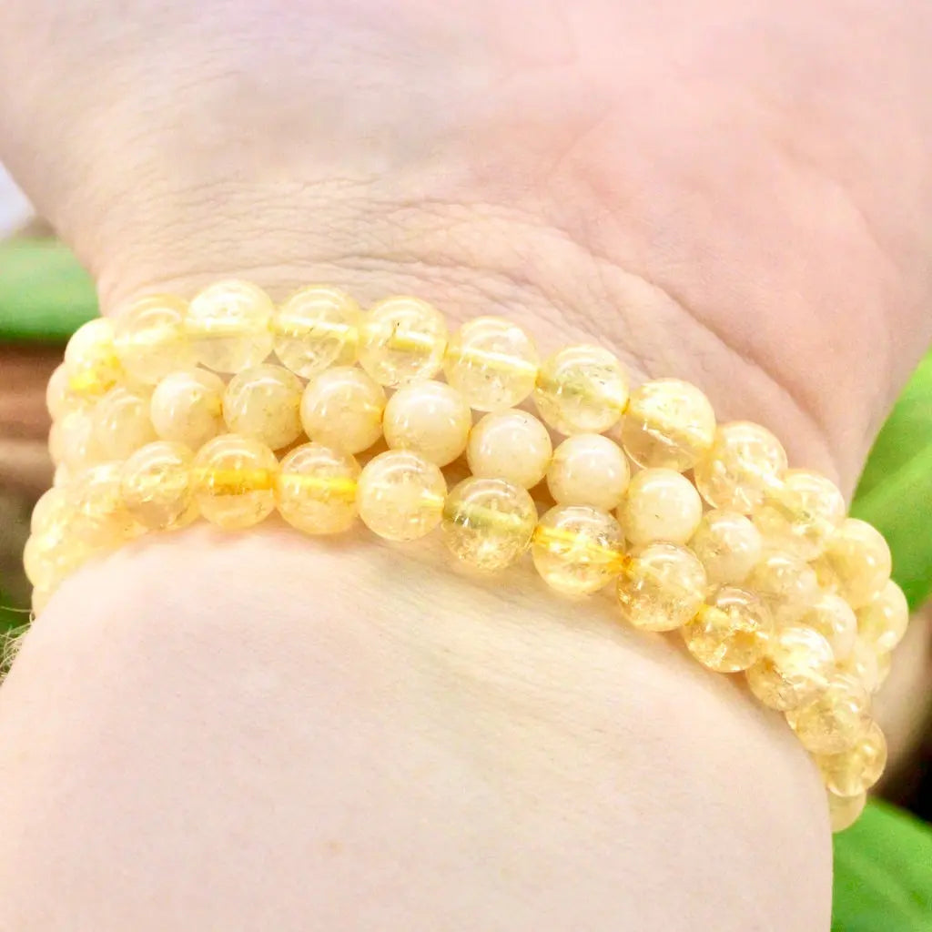 6-7mm Citrine Ballbead Bracelet