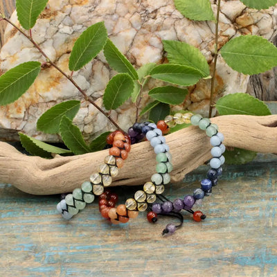 Woven Gemstone Chakra Bracelet