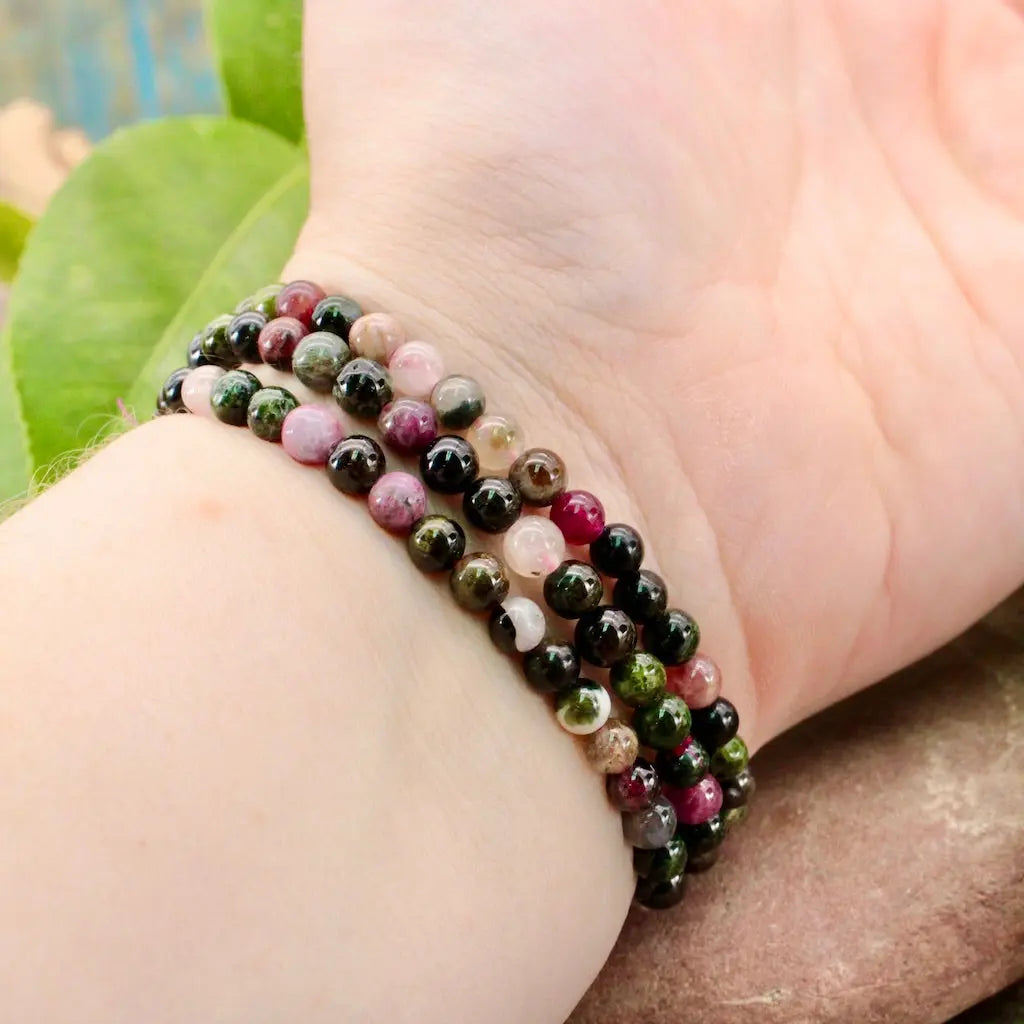 6mm Mixed Tourmaline Bracelet