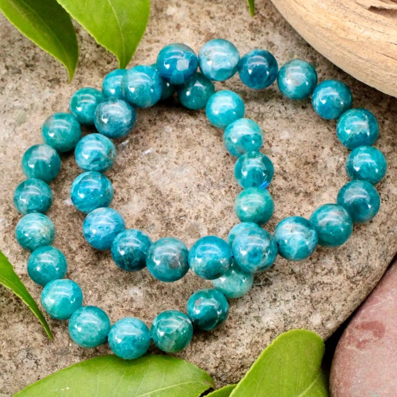 10mm Blue Apatite Bracelet