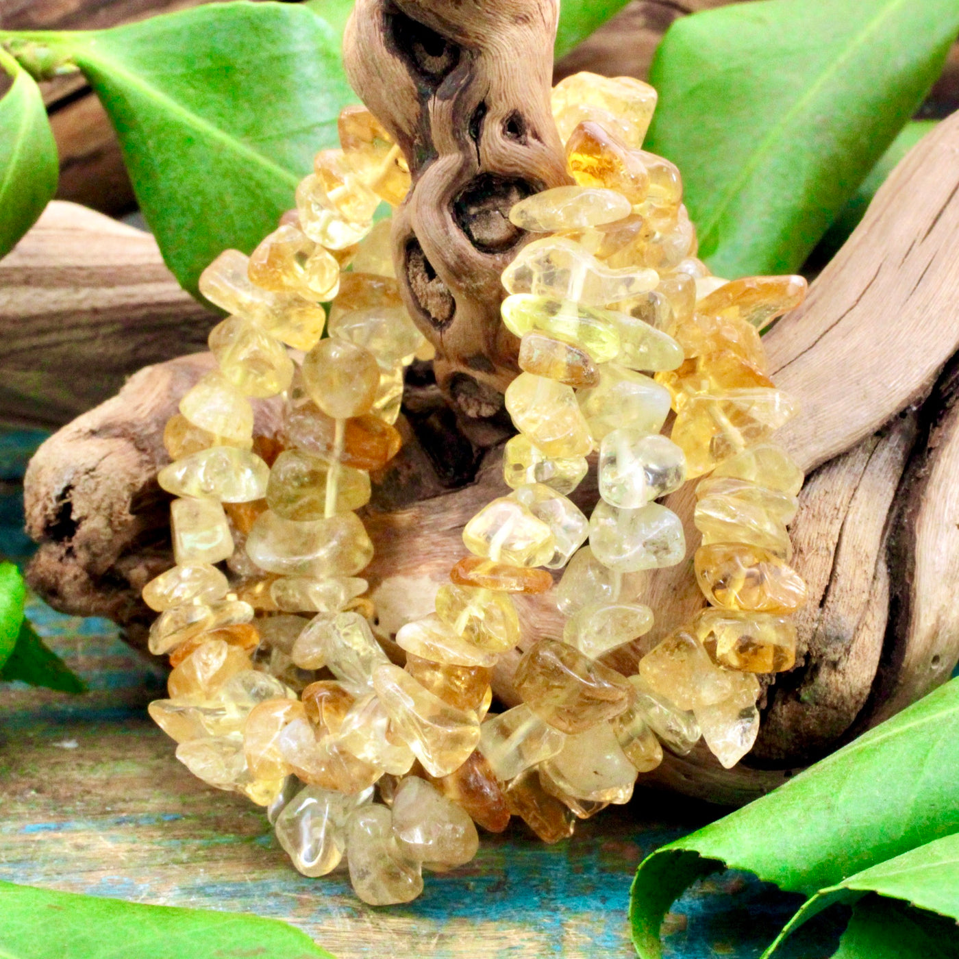 Citrine Chunky Chip Bracelet