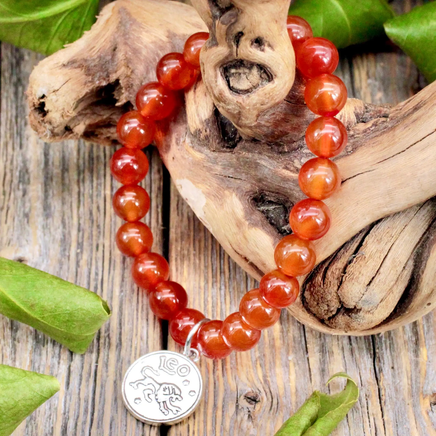 Carnelian Zodiac Bracelet - Leo