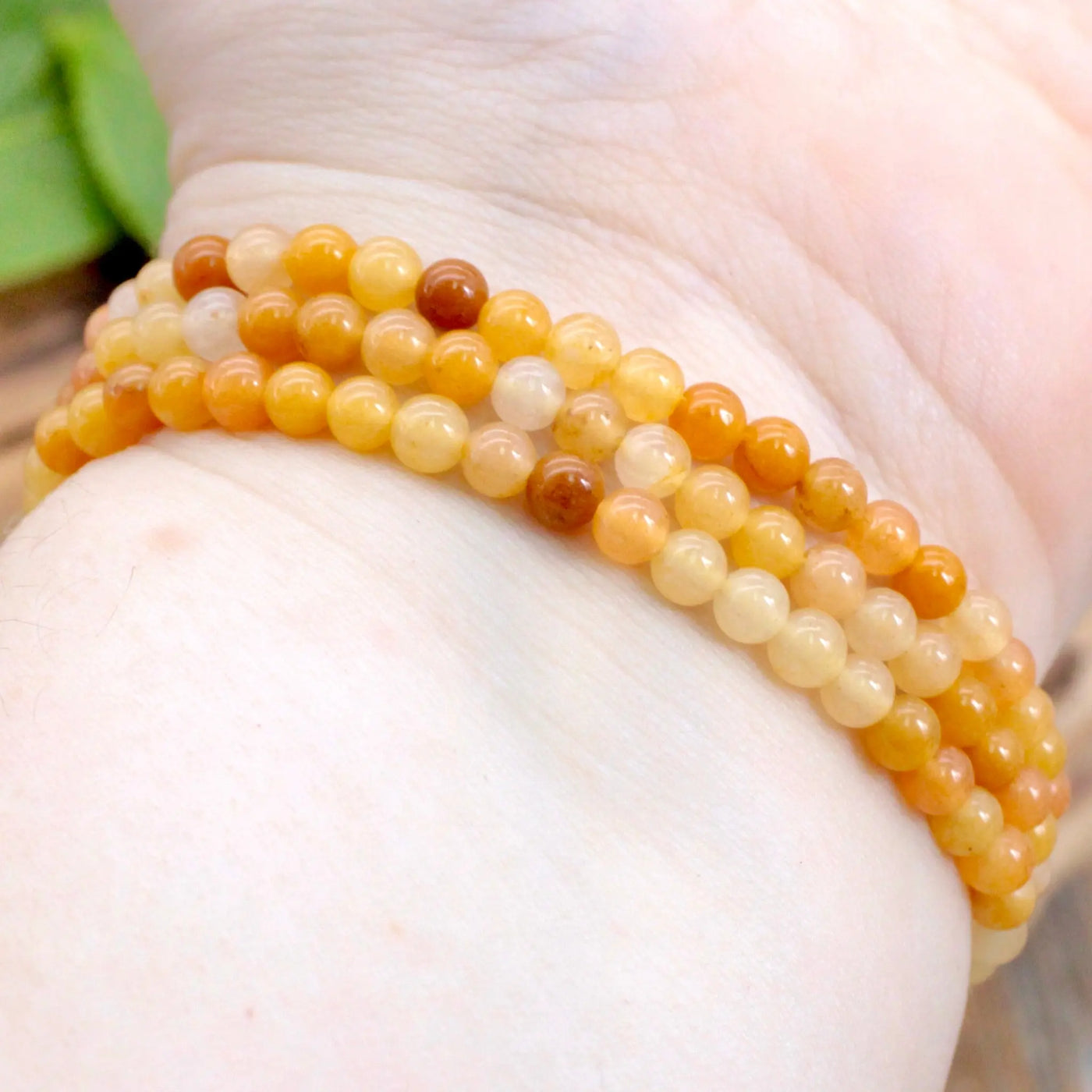 Yellow Jade Bracelet - 4mm