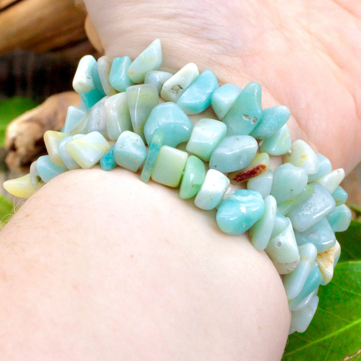 Amazonite Chunky Chip Bracelet