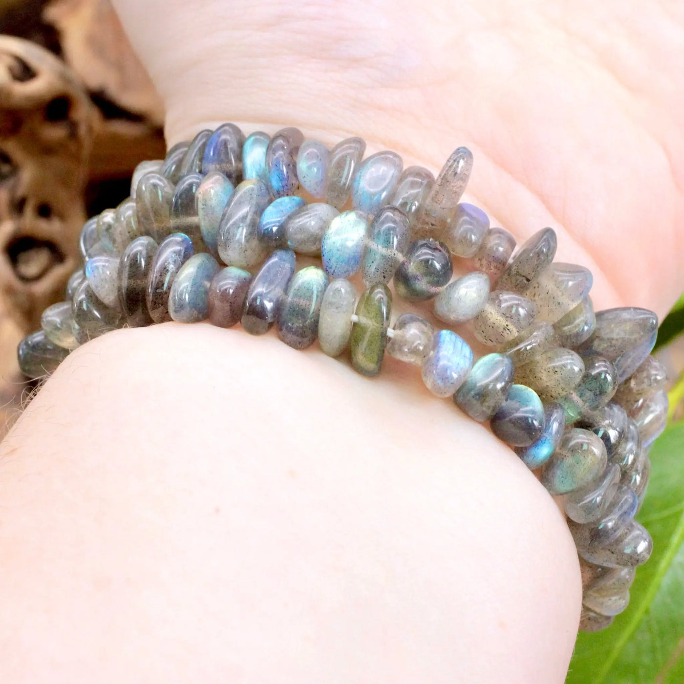 Labradorite Chunky Chip Bracelet