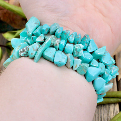 Magnesite Chunky Chip Bracelet