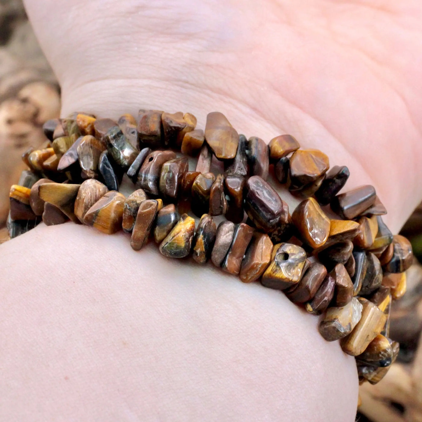 Tiger's Eye Chip Bracelet